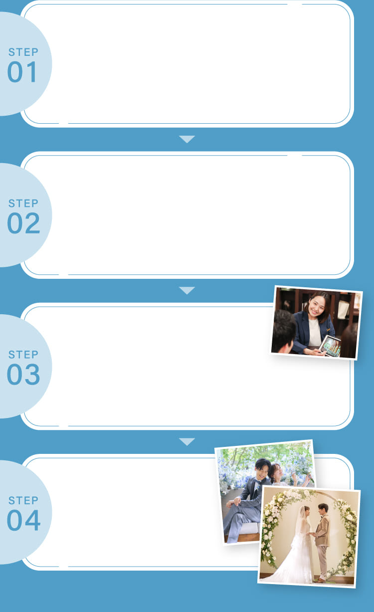 ステップ01 ステップ02 ステップ03 ステップ04