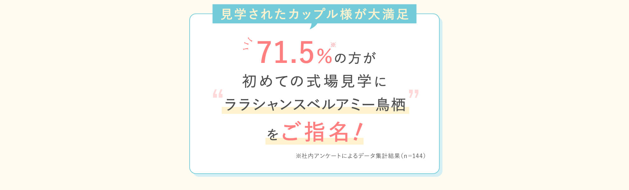 見学されたカップル様が大満足