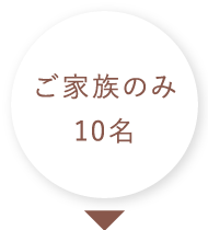 ご家族のみ10名
