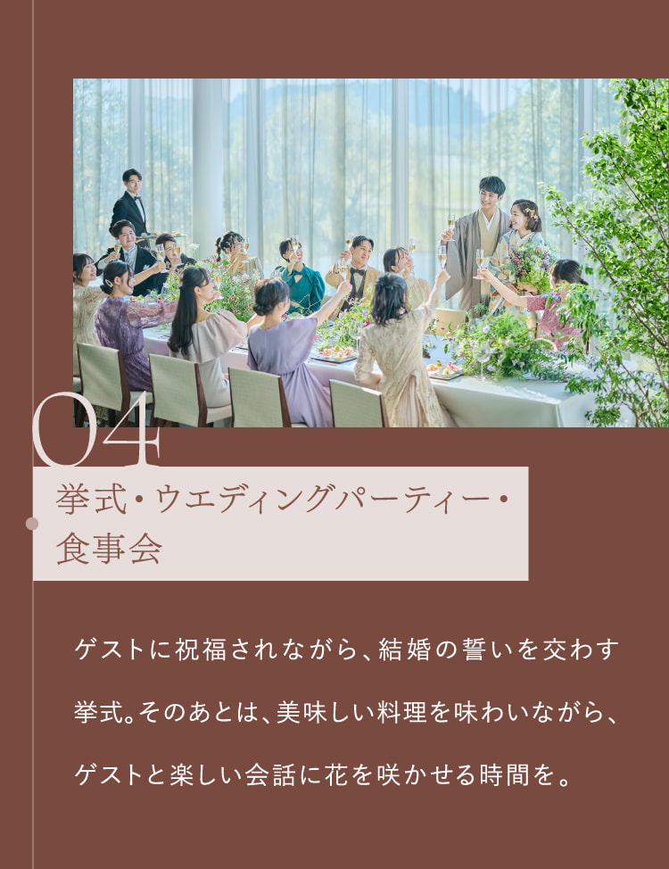04 挙式・ウエディングパーティー・食事会