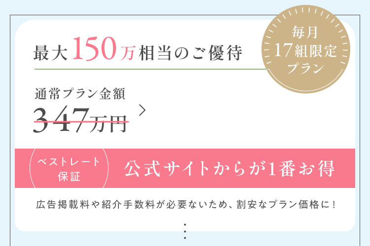最大120万相当のご優待