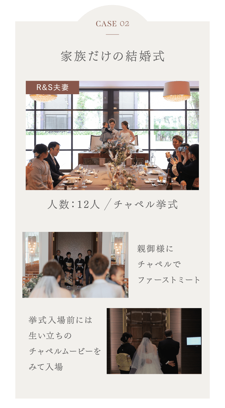CASE02 家族だけの結婚式