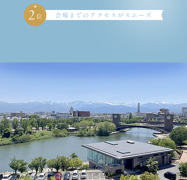 会場までのアクセスがスムーズ