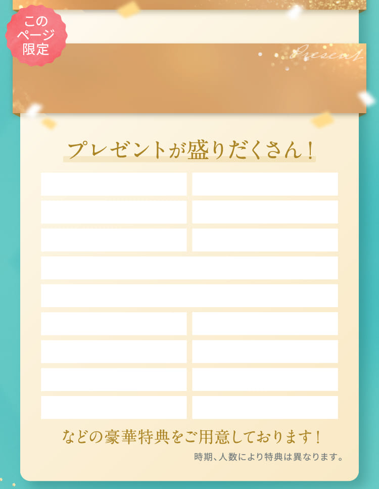 このページだけの限定特典付き