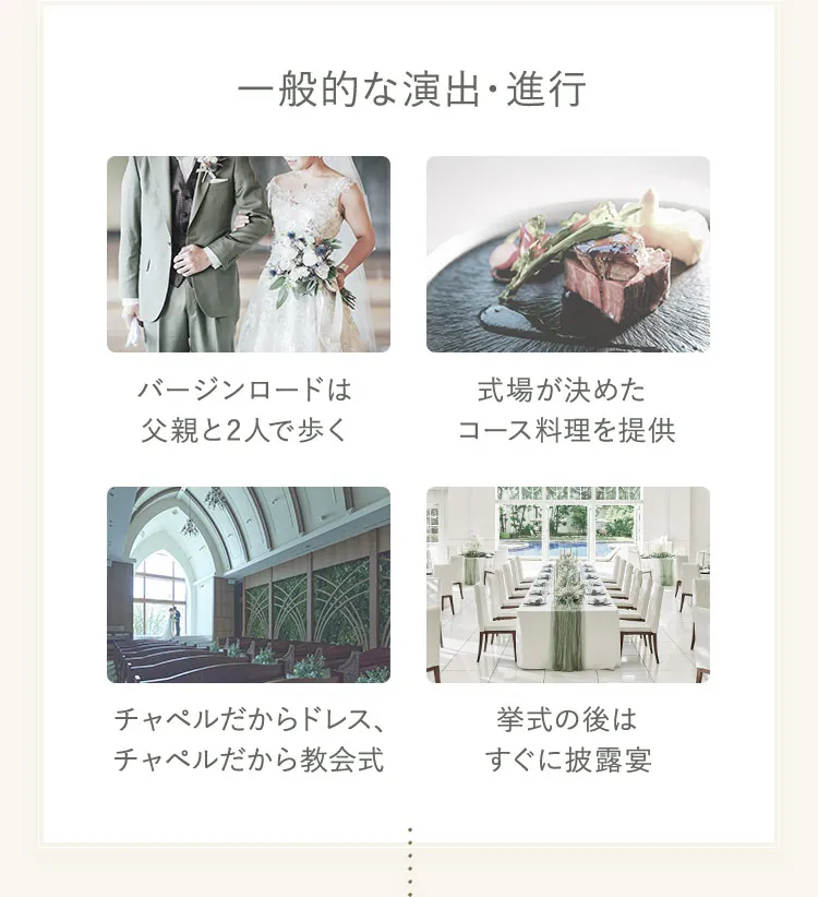 一般的な演出・進行