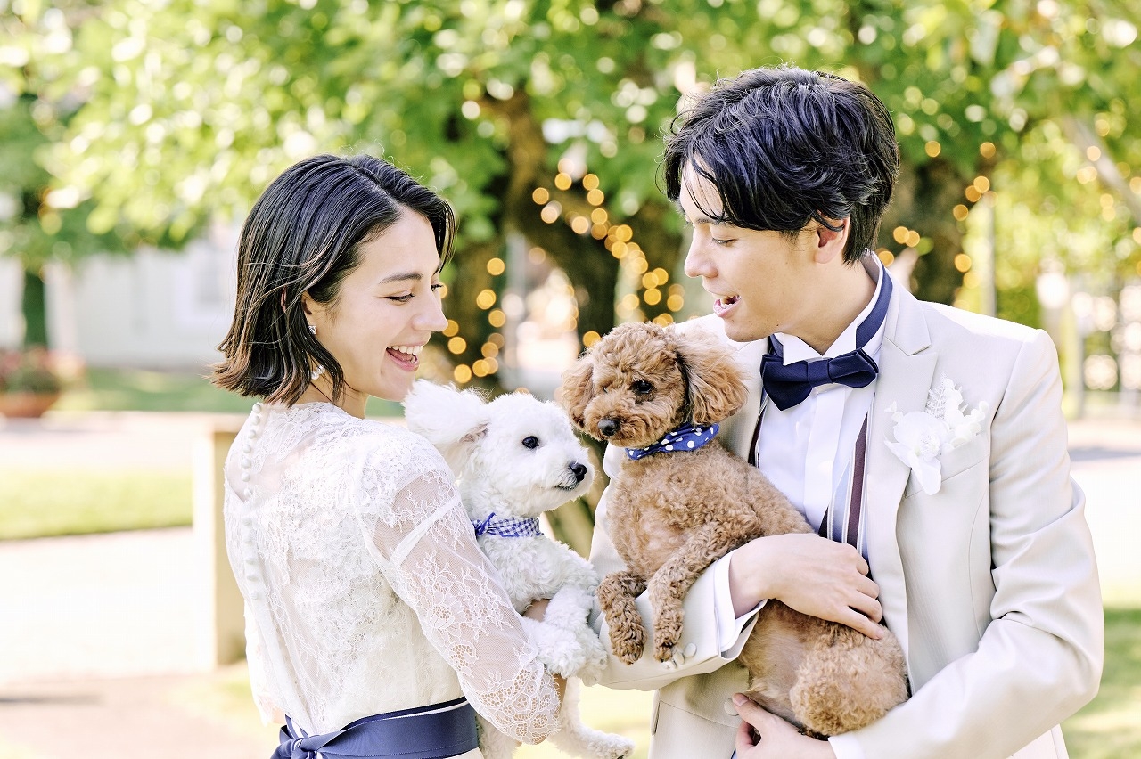 ペットと一緒に結婚式。ペット婚ってあり？｜福井の結婚式場  ララシャンスベルアミー