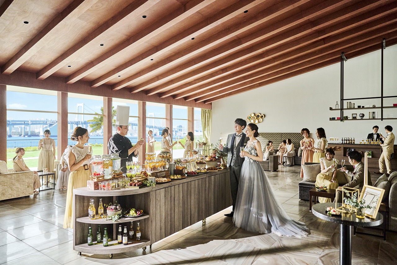 【1日1組限定！貸切邸宅で披露宴後にゲストとのデザートタイムパーティー★】月曜・木曜限定の今までにないW！